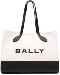 Bally - Bolso shopper Bar con logo estampado - Lyst