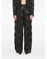 Nissa - Pantalon Palazzo En Dentelle À Ornements - Lyst