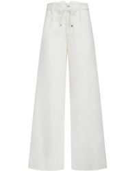 Etro - Jeans culotte denim blanco - Lyst