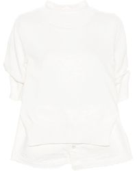 Sacai - Layered Short-sleeved Top - Lyst