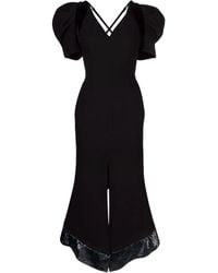 V:PM ATELIER - Rovena Open-back Midi Dress - Lyst