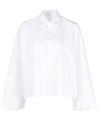 MM6 by Maison Martin Margiela - Cropped Blouse - Lyst