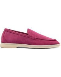 SCAROSSO - Ludovica Suede Loafers - Lyst