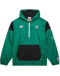 Mitchell & Ness - Boston Celtics Kelly Team Og 3.0 Half-Zip Jacket - Lyst
