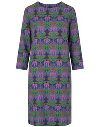 Laura Urbinati - Floral-Print Shift Mini Dress - Lyst