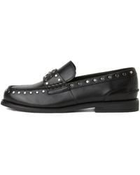 KARL LAGERFELD - Stud-Embellished Loafers - Lyst