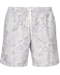 Eleventy - Badeshorts Mit Blumen-Print - Lyst