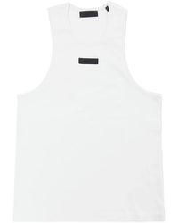Fear Of God - Logo-Appliqué Cotton Tank Top - Lyst