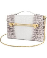 Kwanpen - Raffles 1819 Crocodile-Effect Top-Handle Tote Bag - Lyst
