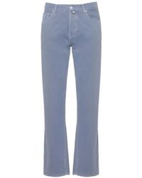 Jacob Cohen - Logo-Patch Straight-Leg Trousers - Lyst