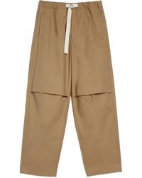 Jil Sander - Belted Pocket-Detail Trousers - Lyst