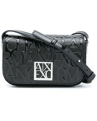 Armani Exchange - Embossed Logo Crossbody Bag - Lyst