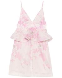 Paperlace - Haudrey Floral-Print Peplum Mini Dress - Lyst