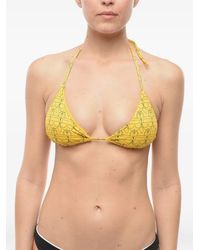 KARL LAGERFELD - Logo-Print Triangle-Shape Bikini Top - Lyst