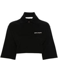 Palm Angels - Polo corto Logo Cropped - Lyst