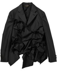Comme des Garçons - Ruffled Deconstructed Jacket - Lyst