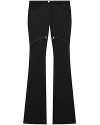 Courreges - Ellipse Low-rise Twill Trousers - Lyst