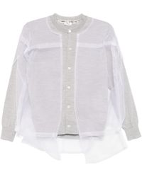 Comme des Garçons - Layered Wool Cardigan - Lyst