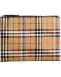Burberry Rainbow Vintage Check Pouch - Multicolour