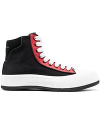 McQueen - Tread Slick Lace-Up Sneakers - Lyst