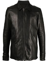 Rick Owens - Zip-up Leather Jacket - Lyst