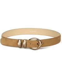 Sandro - Leather Belt With Metal Buckle - Lyst
