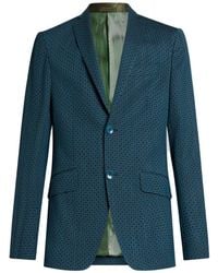 Etro - Geruite Blazer - Lyst