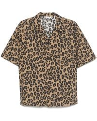 Aspesi - Hemd Mit Leoparden-Print - Lyst