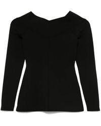 Stella McCartney - Boat-Neck Long-Sleeve Top - Lyst