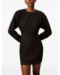 Calvin Klein - Robe Zippée À Manches Longues - Lyst