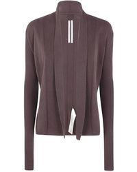 Rick Owens - Ribbed Open-Front Cardigan - Lyst
