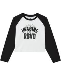 Izzue - Slogan-Print Raglan-Sleeved T-Shirt - Lyst