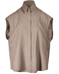 Ioana Ciolacu - Chemise À Design Sans Manches - Lyst