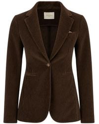 Circolo 1901 - Corduroy Single-Breasted Blazer - Lyst