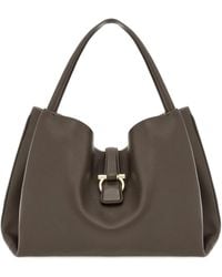 Ferragamo - Large Leather Tote Bag - Lyst
