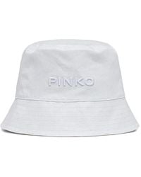 Pinko - Embroidered-Logo Bucket Hat - Lyst
