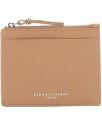 Gianni Chiarini - Dollaro Pebbled Zip Leather Wallet - Lyst