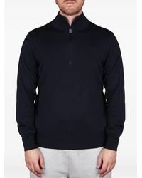 FILIPPO DE LAURENTIIS - Quarter-Zip Knitted Sweater - Lyst