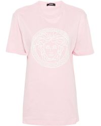Versace - T-shirt Met Medusa-print - Lyst