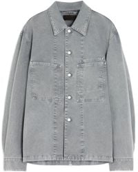 Lemaire - Sobrecamisa vaquera con bolsillo de parche - Lyst