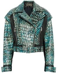 MITILIANE COUTURE - Leren Jack Met Reliëf - Lyst