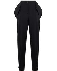 Alberta Ferretti - Buckle-Detail Tapered Trousers - Lyst