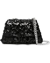 Self-Portrait - Mini Schultertasche Mit Pailletten "bow" - Lyst