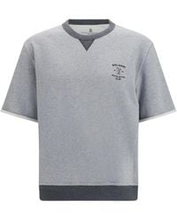 Brunello Cucinelli - T-Shirt À Logo Imprimé - Lyst