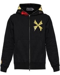 A Bathing Ape - Hoodie With A Zip-Up Hood - Lyst