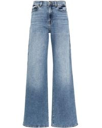 7 For All Mankind - Lotta High-Rise-Jeans mit weitem Bein - Lyst