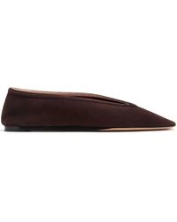 Le Monde Beryl - Luna Suede Ballerina Shoes - Lyst