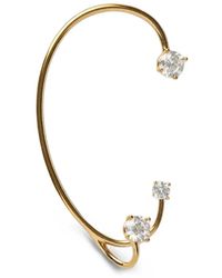 Panconesi - Three Point Crystal Single Ear Cuff - Lyst