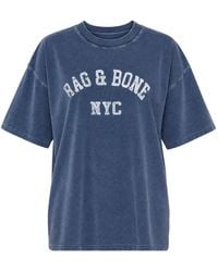 Rag & Bone - University Alex Logo-Print T-Shirt - Lyst