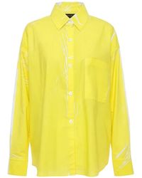 ODEEH - Graphic-Print Cotton Shirt - Lyst